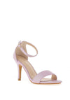 Sorento Screebe Reptile Metallic Heeled Sandals, Lilac