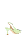 Sorento Shelbourne Embellished Shimmer Heels, Lime Green
