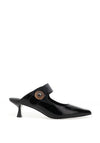 Sorento Sofitel Kitten Heel Mules, Black