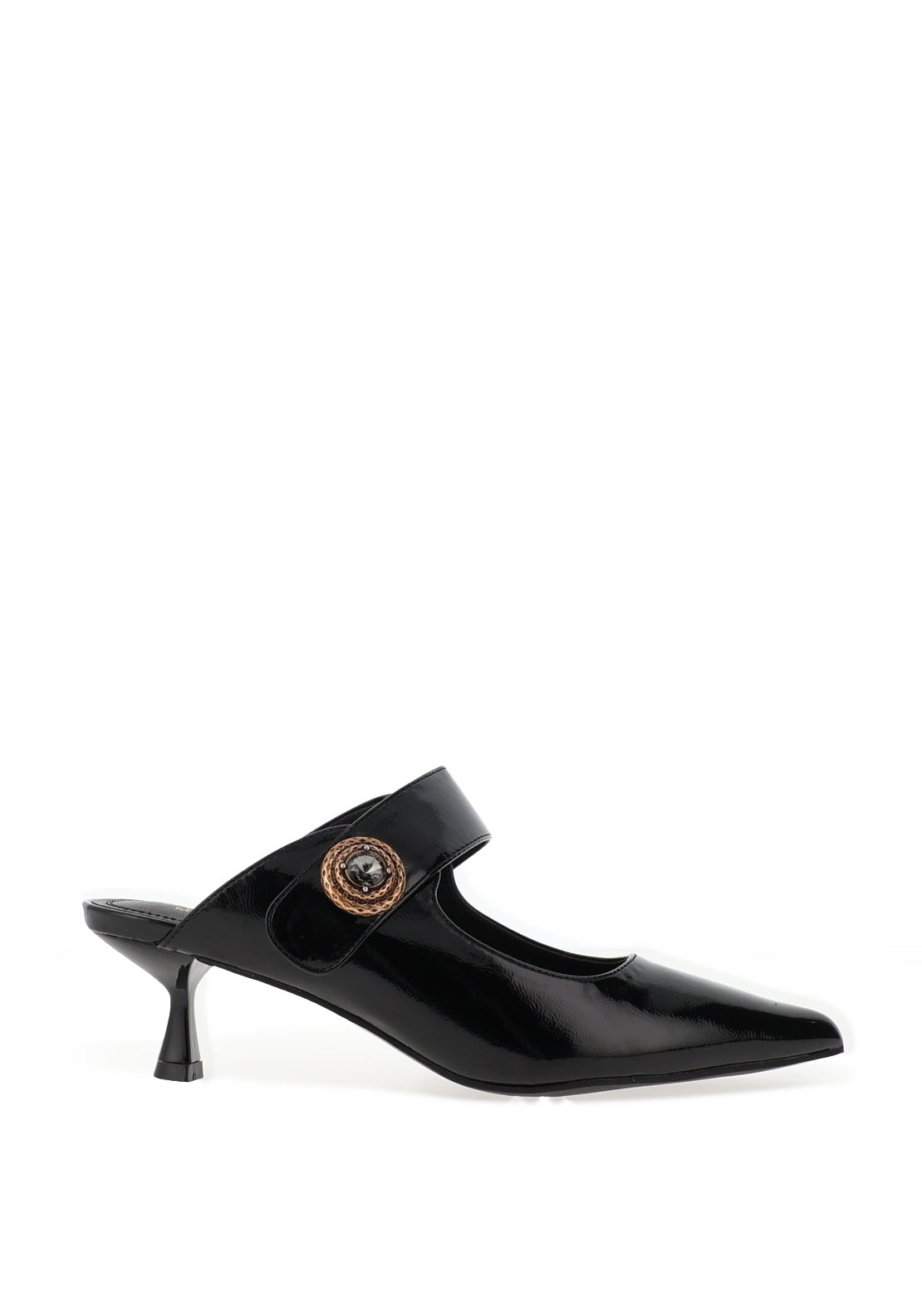 Sorento Sofitel Kitten Heel Mules, Black
