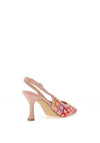 Sorento Blissful Hill Crochet Sling Back High Heels, Multi