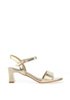 Sorento Sawyer Metallic Heeled Sandals, Gold