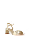 Sorento Sawyer Metallic Heeled Sandals, Gold