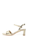 Sorento Sawyer Metallic Heeled Sandals, Gold
