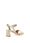 Sorento Sawyer Metallic Heeled Sandals, Gold