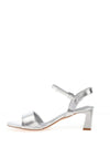 Sorento Sawyer Metallic Heeled Sandals, Silver