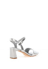 Sorento Sawyer Metallic Heeled Sandals, Silver