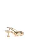 Sorento Wrights Metallic Diamante Bow Heels, Gold