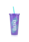 SoSu Bahama 700ml Reusable Cup with Straw, Lilac