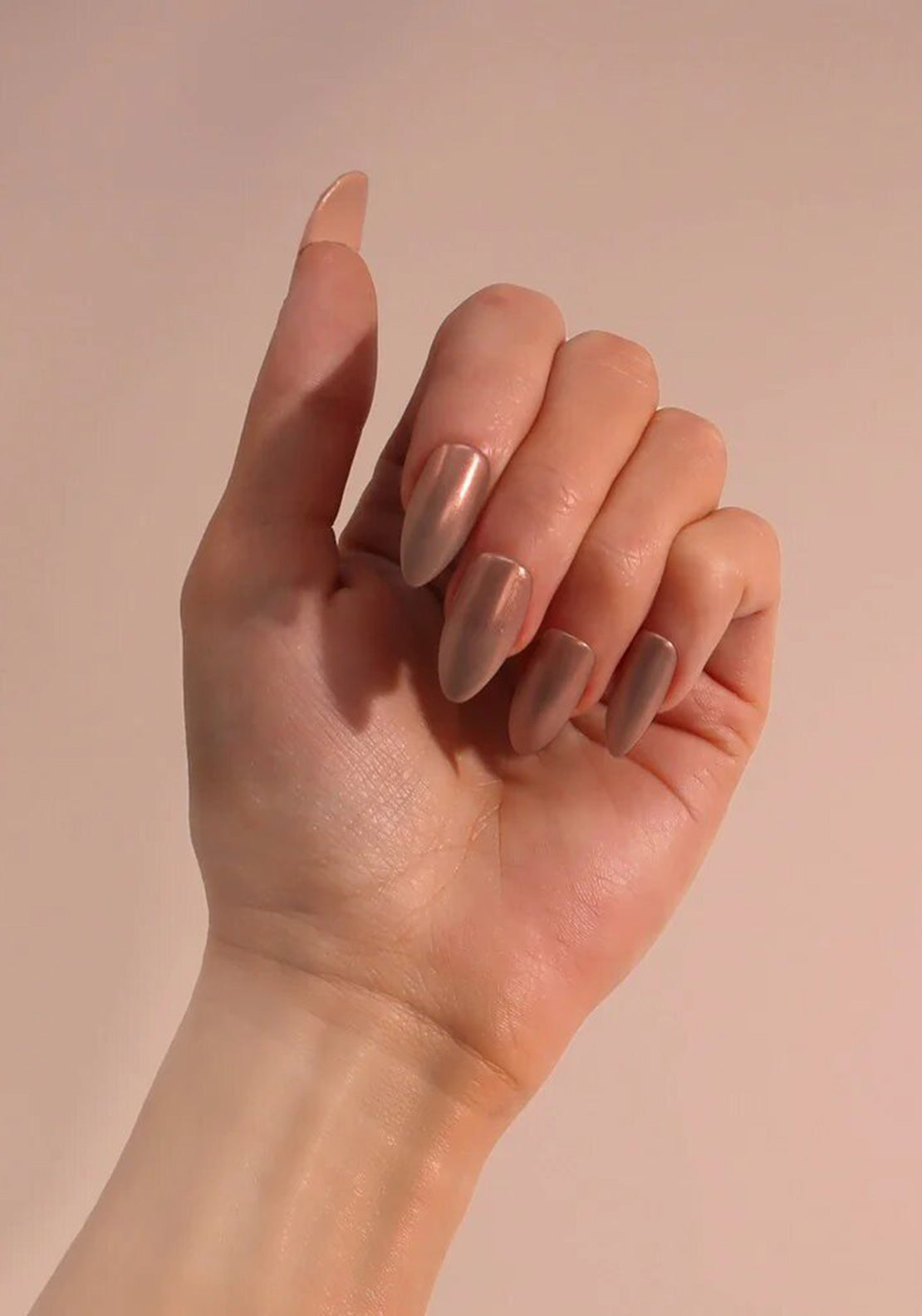 SoSu Salon Nails Stiletto 24 Pack, Chocolate Gazed