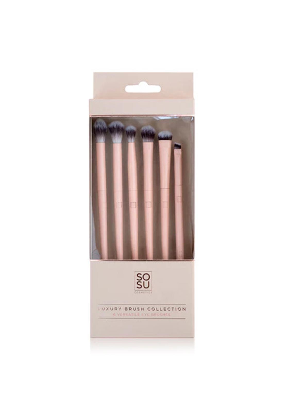 SoSu Luxury 6 Piece Eye Brush Collection Gift Set