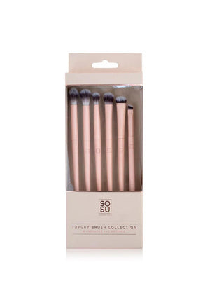 SoSu Luxury 6 Piece Eye Brush Collection Gift Set
