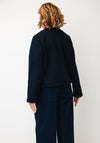 Soyaconcept Textured Snap Button Jacket, Navy