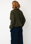 Soyaconcept Textured Snap Button Jacket, Green