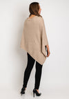 Soyaconcept Vianna Shimmery Knitted Poncho, Beige