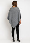 Soyaconcept Vianna Shimmery Knitted Poncho, Grey