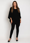 Soyaconcept Vianna Shimmery Knitted Poncho, Black