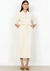 Soyaconcept Banu Jersey Pencil Midi Skirt, Neutral