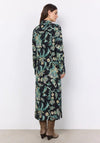 Soyaconcept Takari Abstract Ornate Maxi Shirt Dress, Dark Green