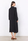 Soyaconcept Radia Basic Button Up Midi Shirt Dress, Black