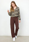 Soyaconcept Talena Elasticated Hemline Floral Blouse, Sand