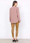 Soyaconcept Talita Split Neck Geo Print Blouse, Rose