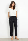 Soyaconcept Saya Slim Leg Jogger Style Trouser, Black