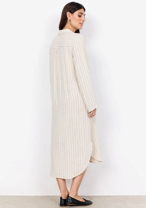 Soyaconcept Poula Linen Mix Shirt Dress, Beige