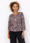 Soyaconcept Felicity Abstract Print Top, Wine Multi