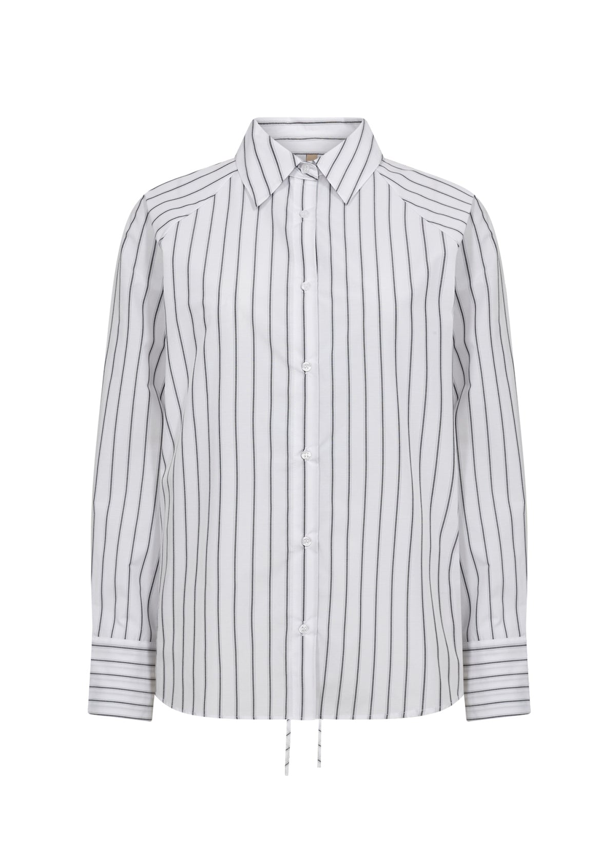 Soya Concept Valentina Striped Tie Back Shirt, White