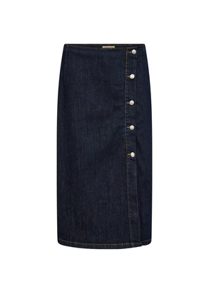 Soya Concept Kimberly Denim Midi Skirt, Navy