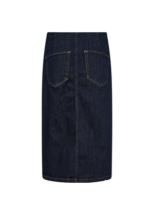 Soya Concept Kimberly Denim Midi Skirt, Navy