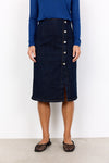Soya Concept Kimberly Denim Midi Skirt, Navy