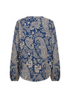 Soya Concept Valgerda V-Neck Blouse, Blue