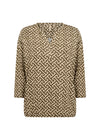 Soya Concept Felicity Abstract Blouse, Brown