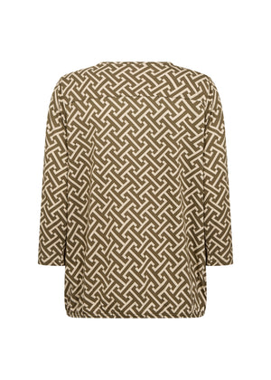 Soya Concept Felicity Abstract Blouse, Brown