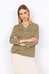 Soya Concept Felicity Abstract Blouse, Brown