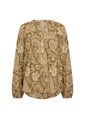 Soya Concept Valgerda V-Neck Blouse, Yellow