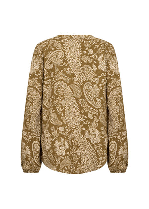 Soya Concept Valgerda V-Neck Blouse, Yellow