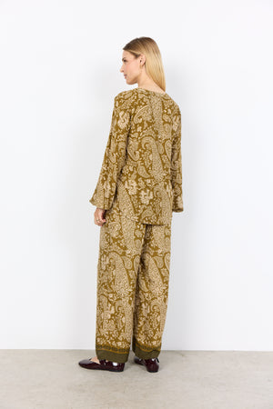 Soya Concept Valgerda V-Neck Blouse, Yellow