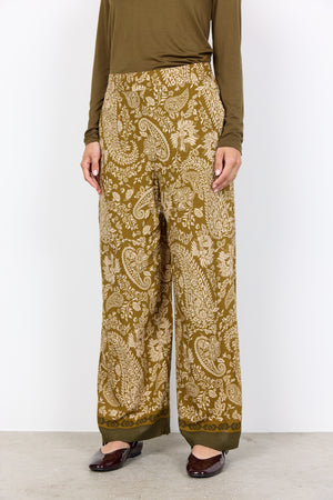 Soya Concept Valgerda Paisley Trousers, Yellow