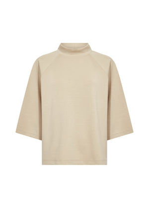Soya Concept Banu Flare Sleeve Jumper, Beige
