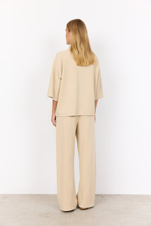 Soya Concept Banu Flare Sleeve Jumper, Beige
