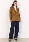 Soyaconcept Vesna Faux Suede Blazer, Tan