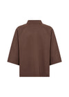Soya Concept Banu Flare Sleeve Jumper, Brown