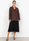 Soyaconcept Vesna Faux Suede Blazer, Brown