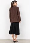 Soyaconcept Vesna Faux Suede Blazer, Brown