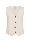 Soya Concept Kanita Sleeveless Waistcoat, Beige