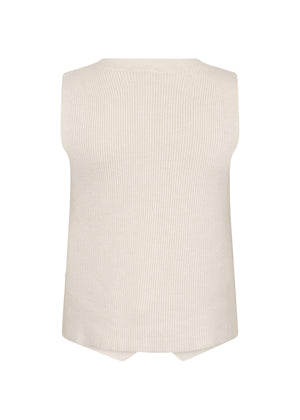 Soya Concept Kanita Sleeveless Waistcoat, Beige