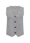 Soya Concept Kanita Sleeveless Waistcoat, Grey